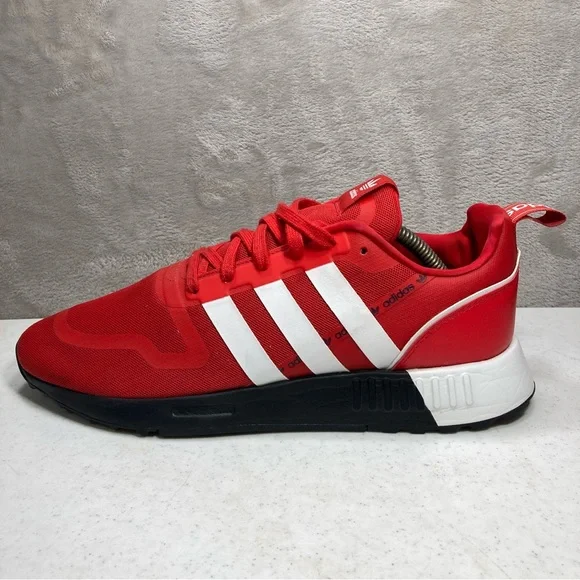 Adidas Multix Logo Print Vivid Red White Black Shoes GZ3534 Men's Sz 11.5